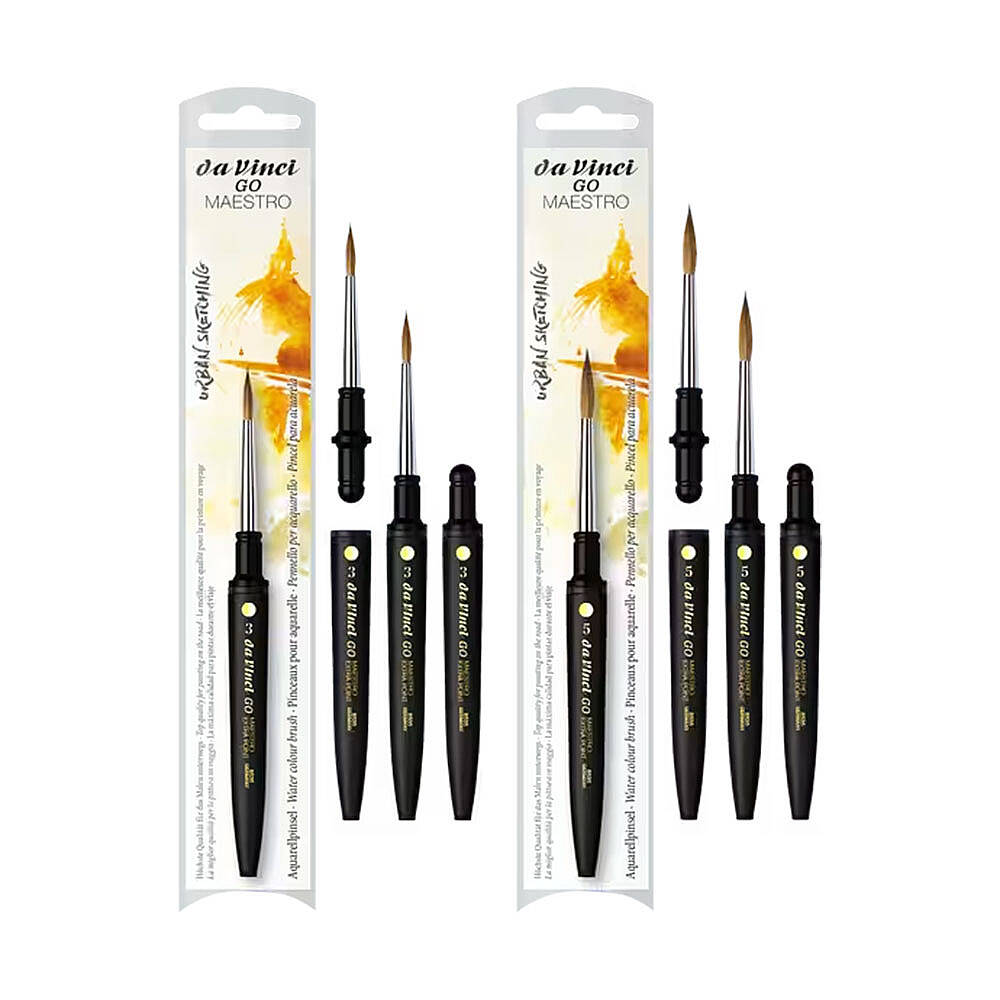 Da Vinci GO Maestro Kolinsky Samur Ekstra Pointed Suluboya Fırçası Seri 8535 No:5
