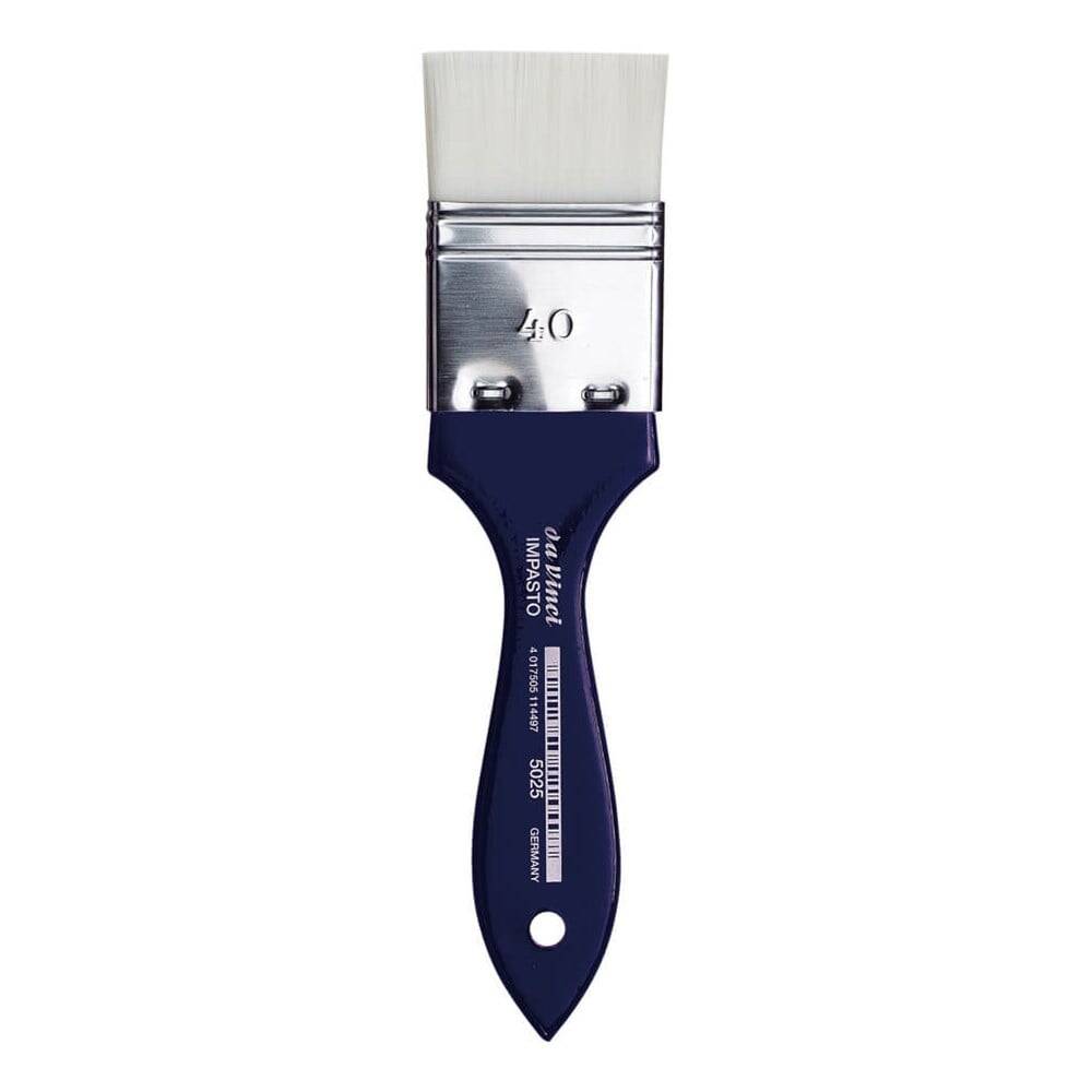 Da Vinci Impasto Beyaz Sentetik Geniş Düz Uçlu Geniş Yüzey Fırçası Seri 5025 No:40
