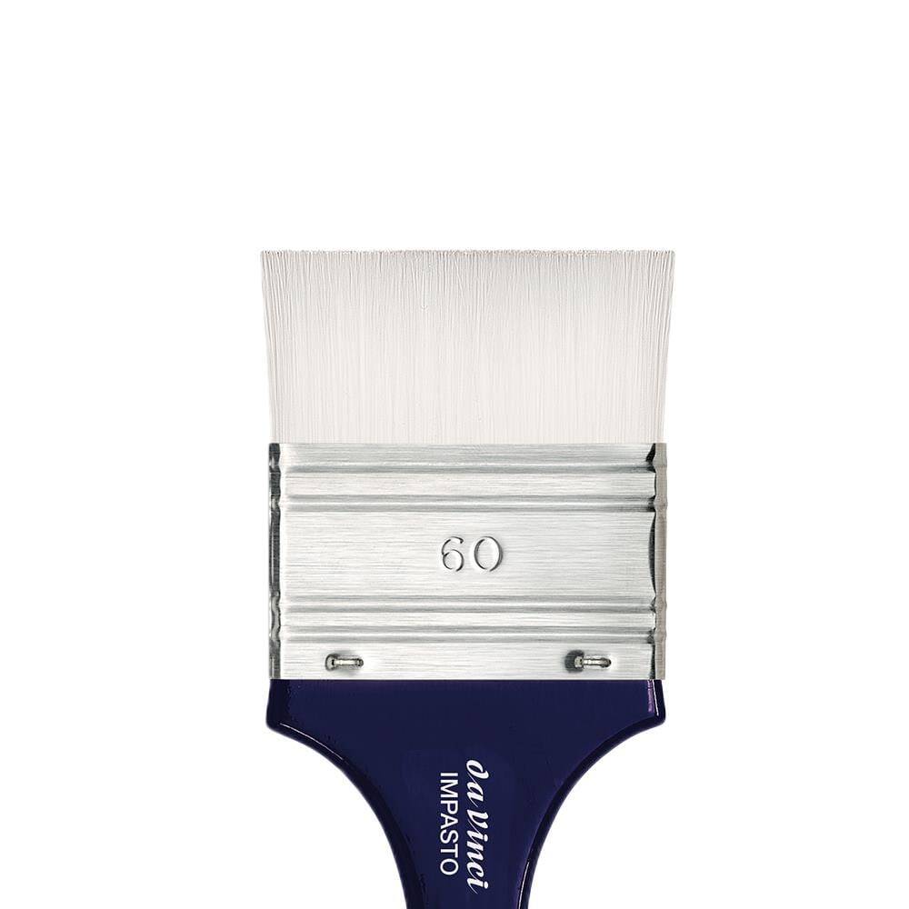Da Vinci Impasto Beyaz Sentetik Geniş Düz Uçlu Geniş Yüzey Fırçası Seri 5025 No:60