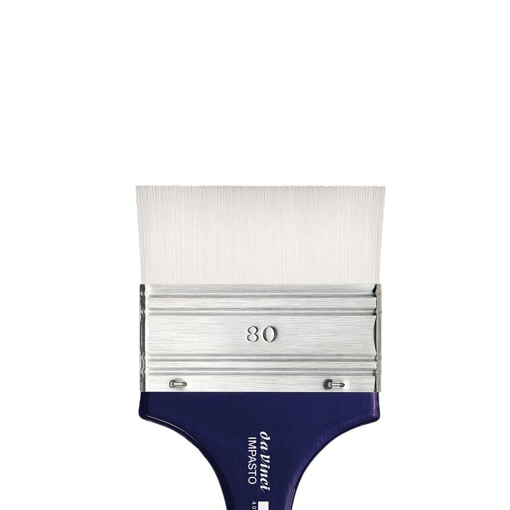 Da Vinci Impasto Beyaz Sentetik Geniş Düz Uçlu Geniş Yüzey Fırçası Seri 5025 No:80