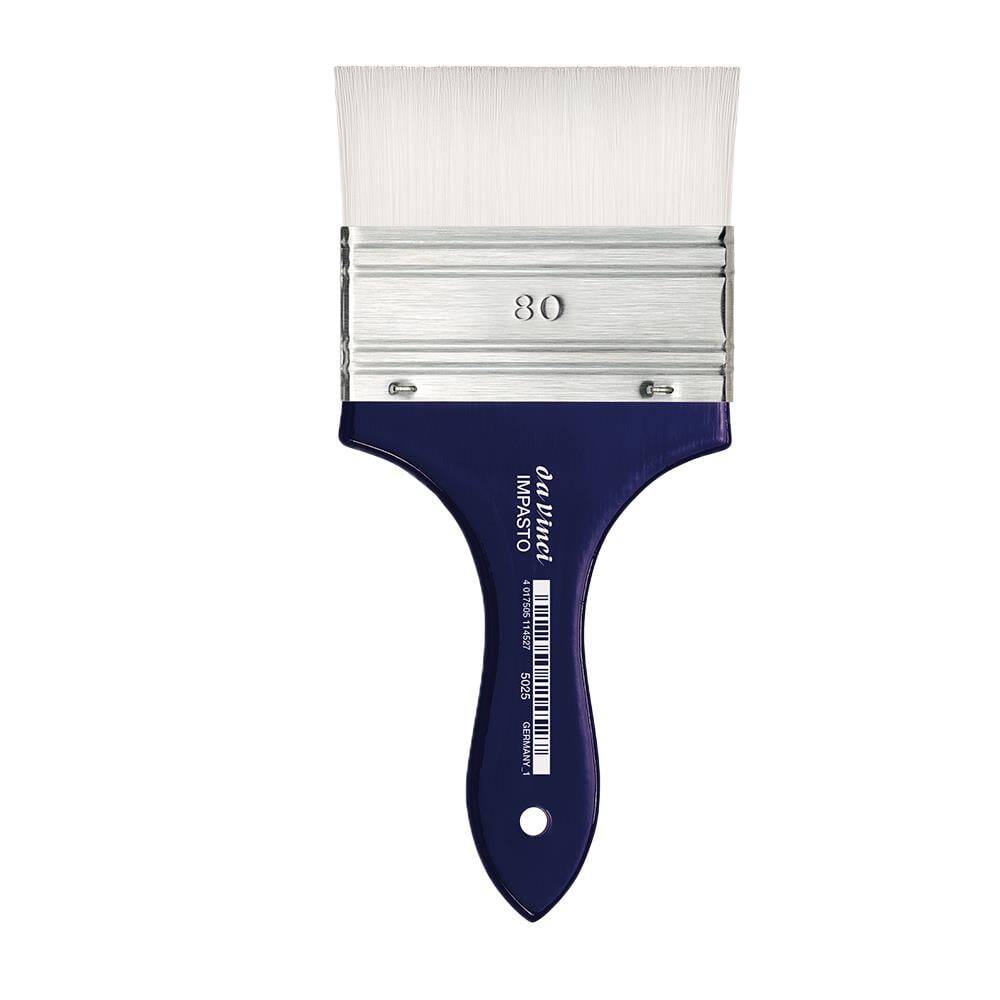 Da Vinci Impasto Beyaz Sentetik Geniş Düz Uçlu Geniş Yüzey Fırçası Seri 5025 No:80