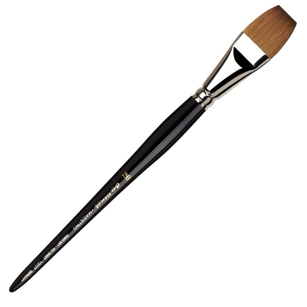 Da Vinci Maestro Tobolsky Kolinsky Kızıl Samur Kılı Düz Sulu Boya Fırçası Seri 1301 No:20