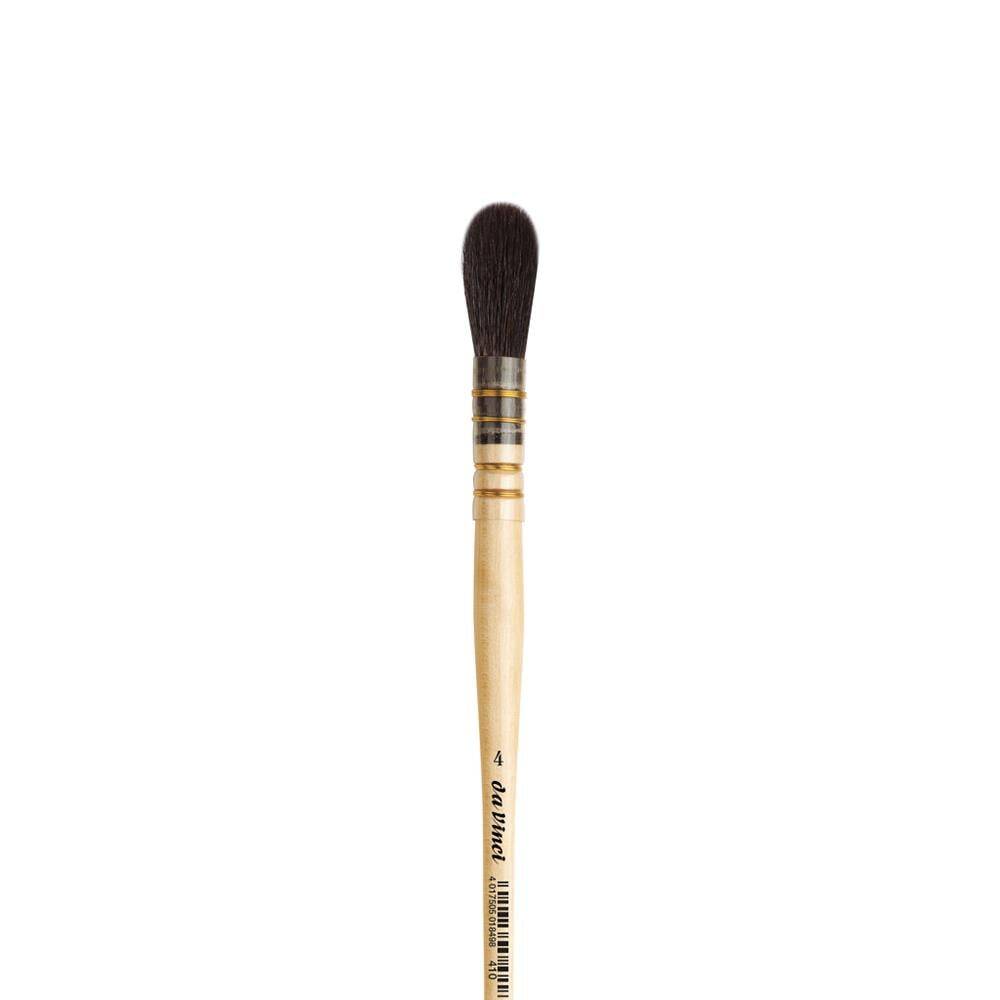 Da Vinci Mavi Sincap Kılı Oval Altın Varak Fırçası Seri 410 No:4