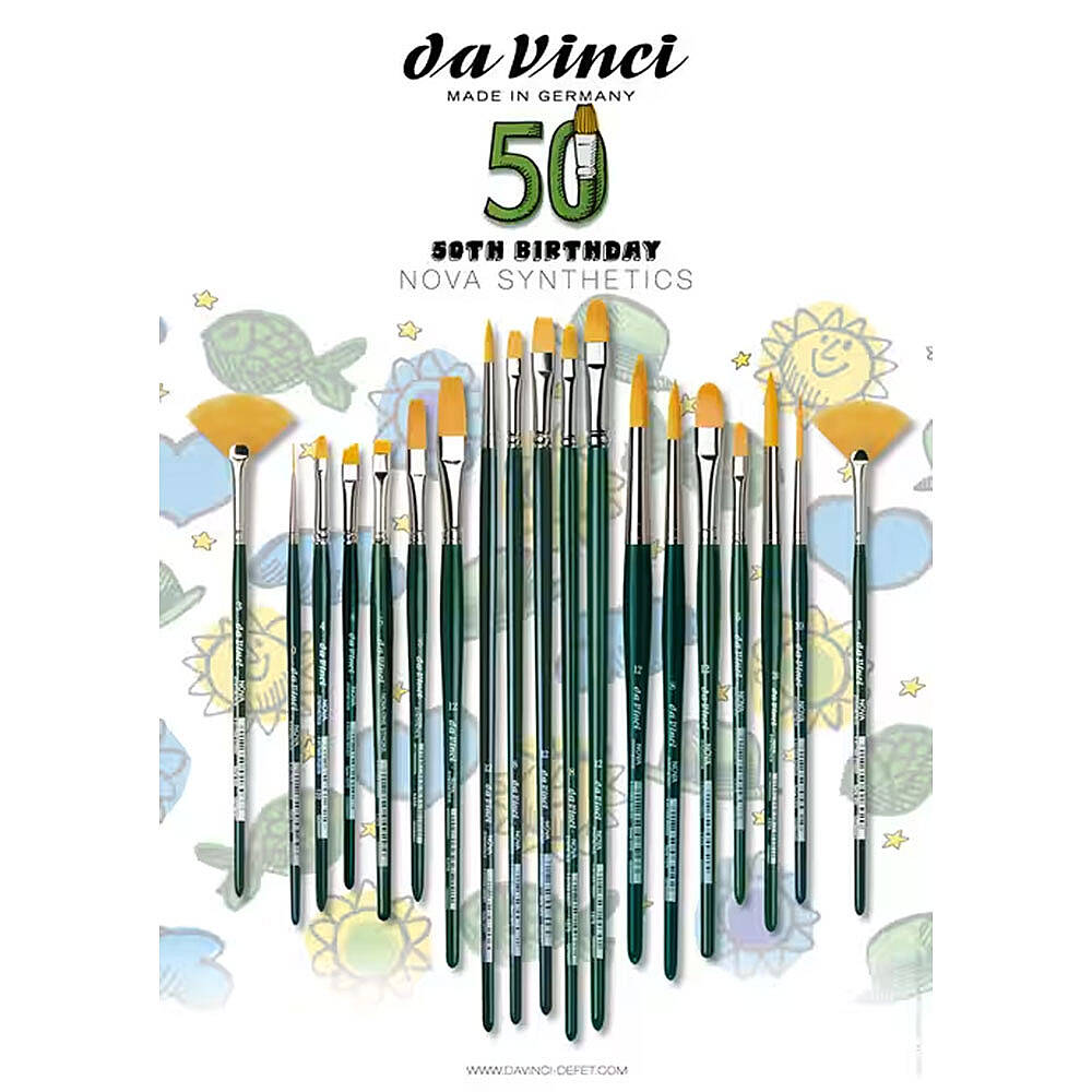 Da Vinci Nova Sentetik Çok Amaçlı 50. Yıl Fırça Seti