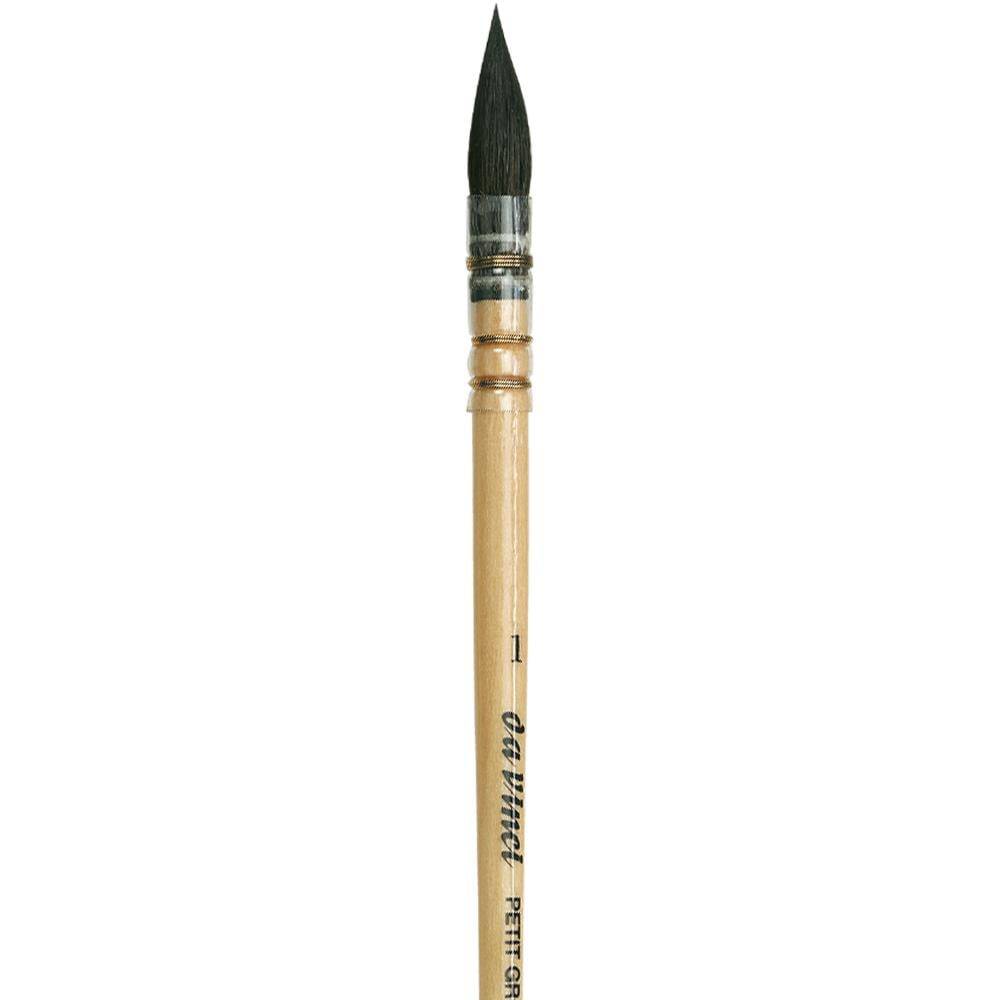 Da Vinci Petit Gris Pur Mavi Rus Sincap Kılı Yuvarlak Fransız Sulu Boya Fırçası Seri 418 No:1