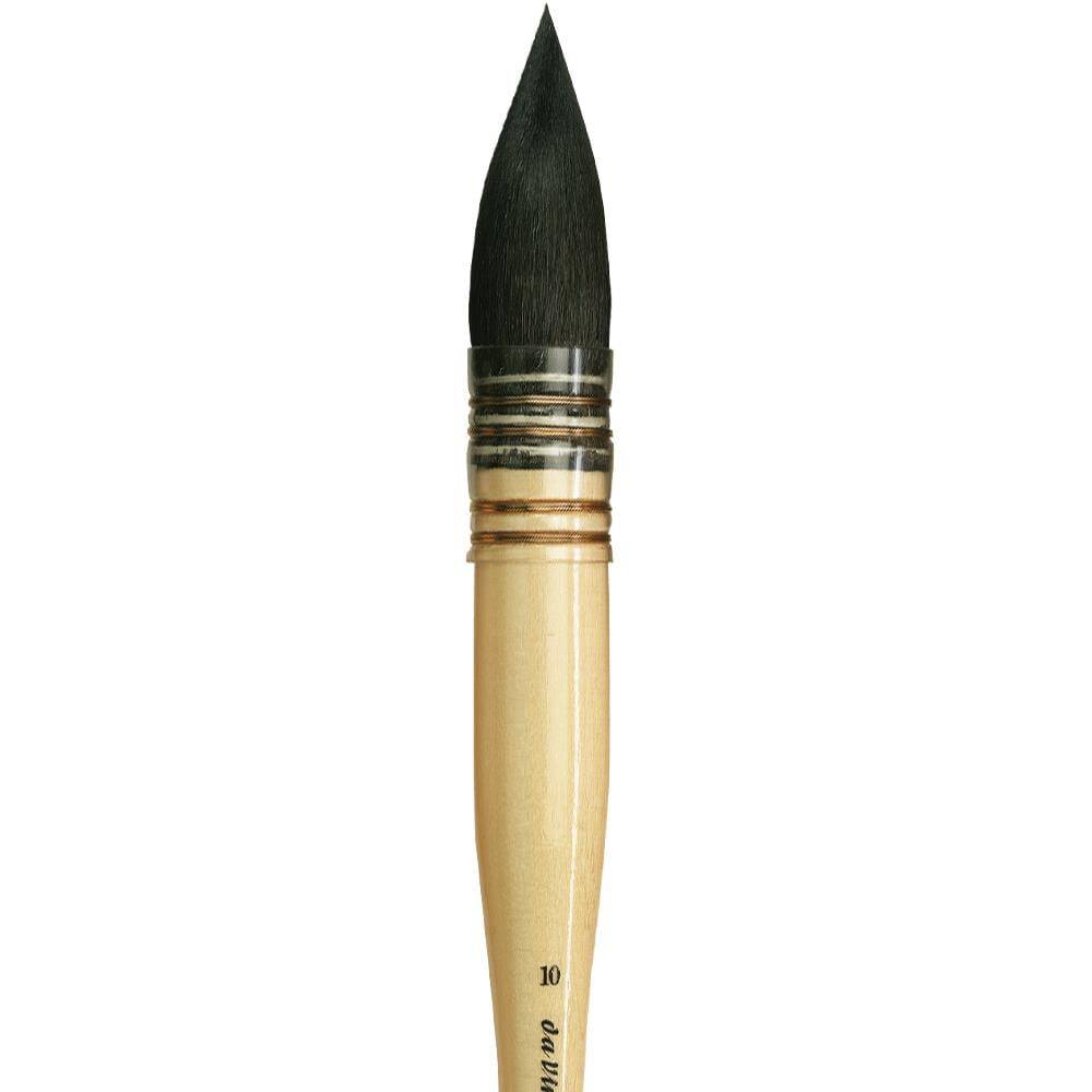 Da Vinci Petit Gris Pur Mavi Rus Sincap Kılı Yuvarlak Fransız Sulu Boya Fırçası Seri 418 No:10
