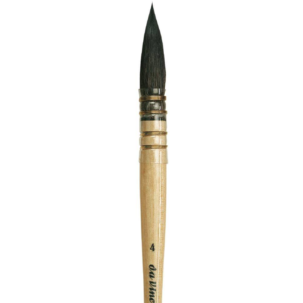 Da Vinci Petit Gris Pur Mavi Rus Sincap Kılı Yuvarlak Fransız Sulu Boya Fırçası Seri 418 No:4