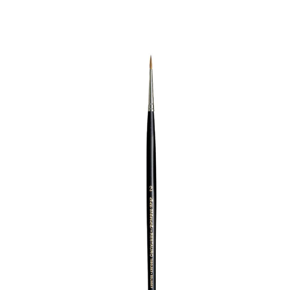 Da Vinci Restauro Kolinsky Kızıl Samur Kılı Yuvarlak Rötuş Fırçası Seri 5506 No:2