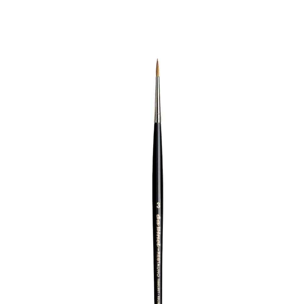 Da Vinci Restauro Kolinsky Kızıl Samur Kılı Yuvarlak Rötuş Fırçası Seri 5506 No:3