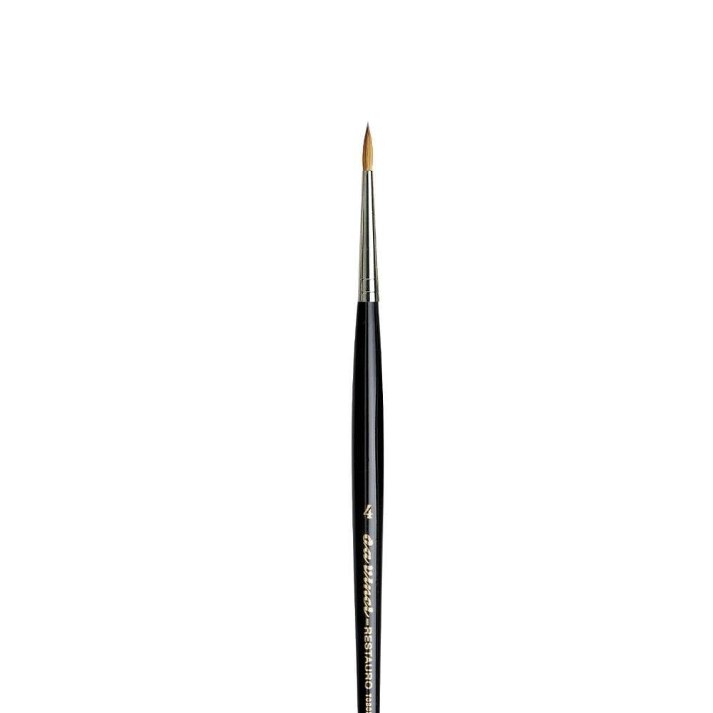 Da Vinci Restauro Kolinsky Kızıl Samur Kılı Yuvarlak Rötuş Fırçası Seri 5506 No:4