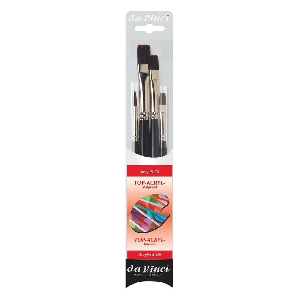 Da Vinci Top Acryl Sentetik Akrilik Ve Yağlı Boya Fırça Seti Seri 4220