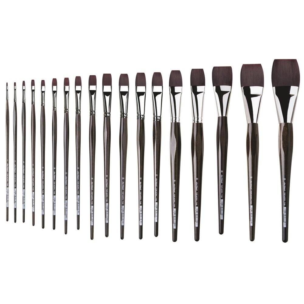 Da Vinci Top Acryl Sentetik Düz Akrilik Boya Ve Yağlı Boya Fırçası Seri 7185 No:20