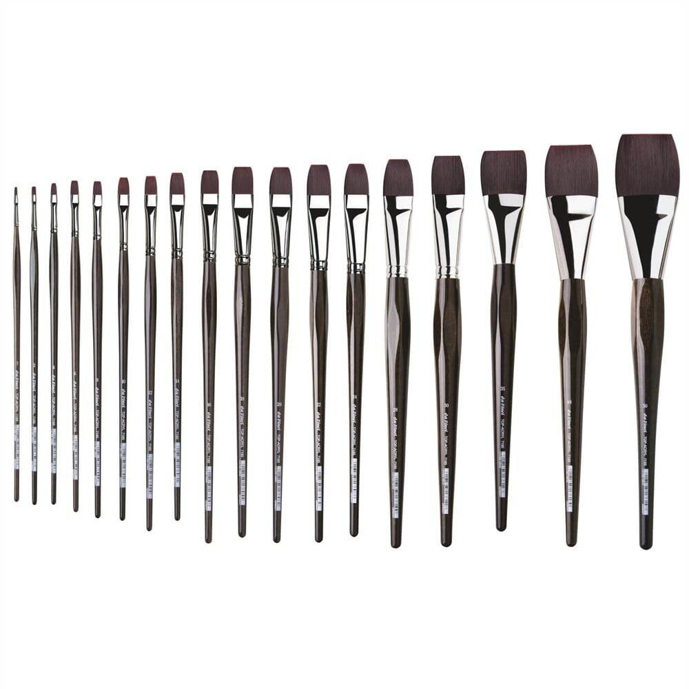 Da Vinci Top Acryl Sentetik Düz Akrilik Boya Ve Yağlı Boya Fırçası Seri 7185 No:24