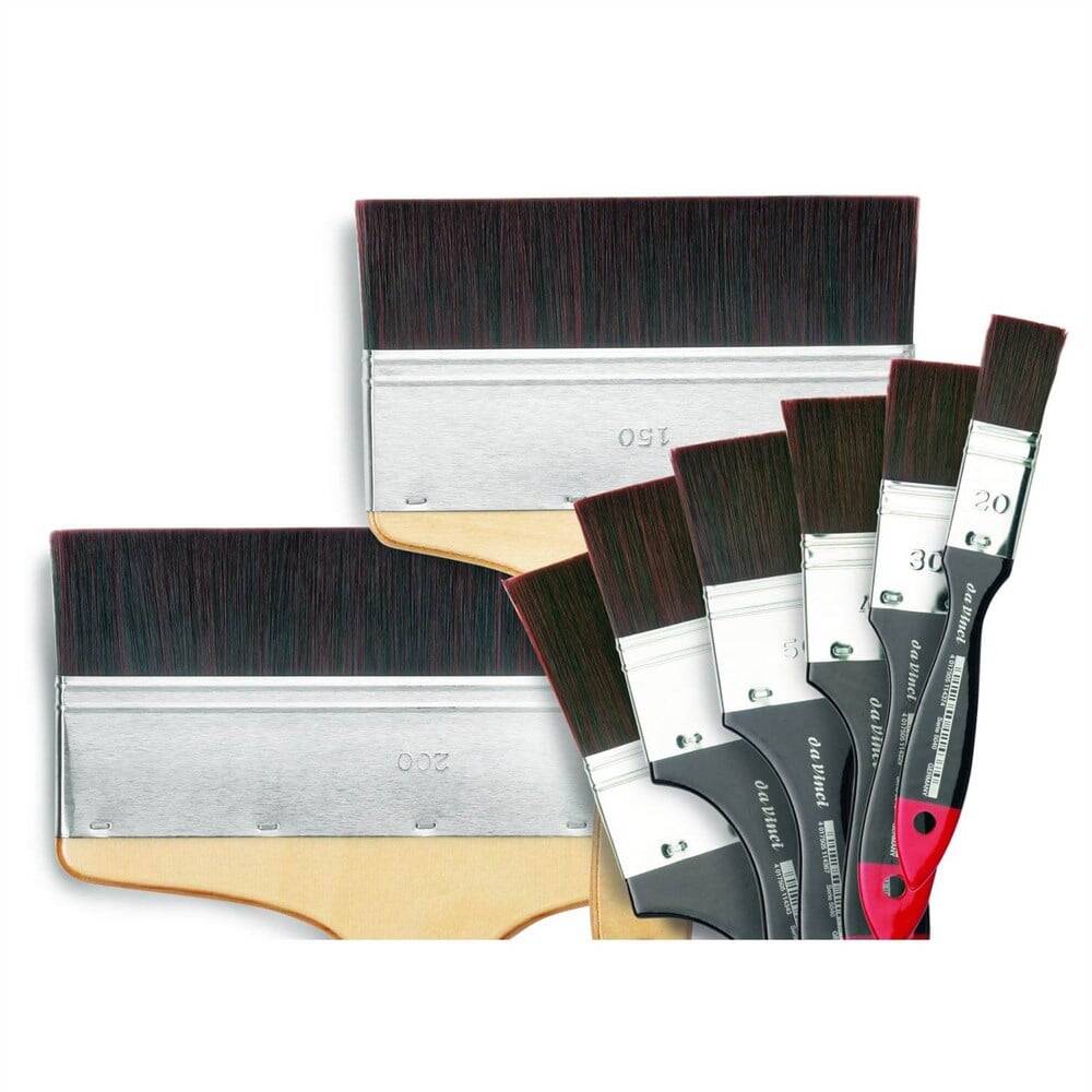 Da Vinci Top Acryl Sentetik Düz Uçlu Geniş Yüzey Fırçası Seri 5040 No:40
