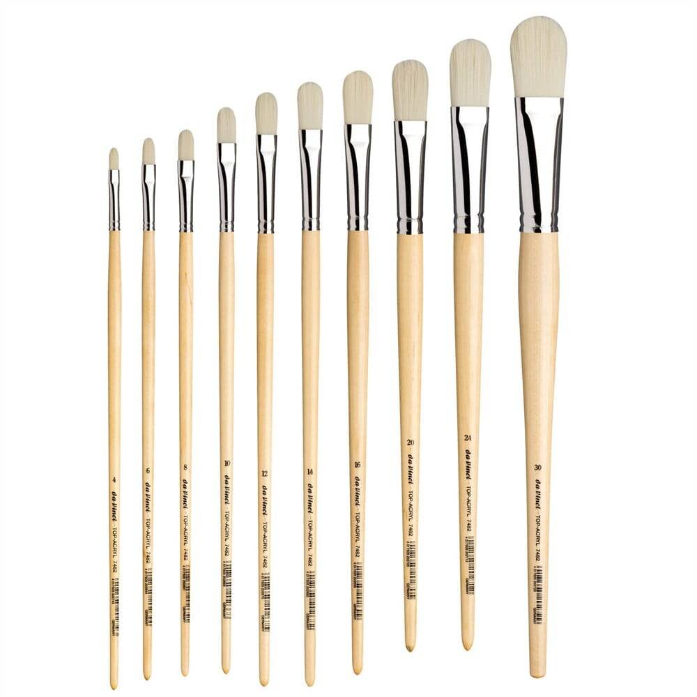 Da Vinci Top Acryl Sentetik Kedi Dili Akrilik Boya Ve Yağlı Boya Fırçası Seri 7482 No:30