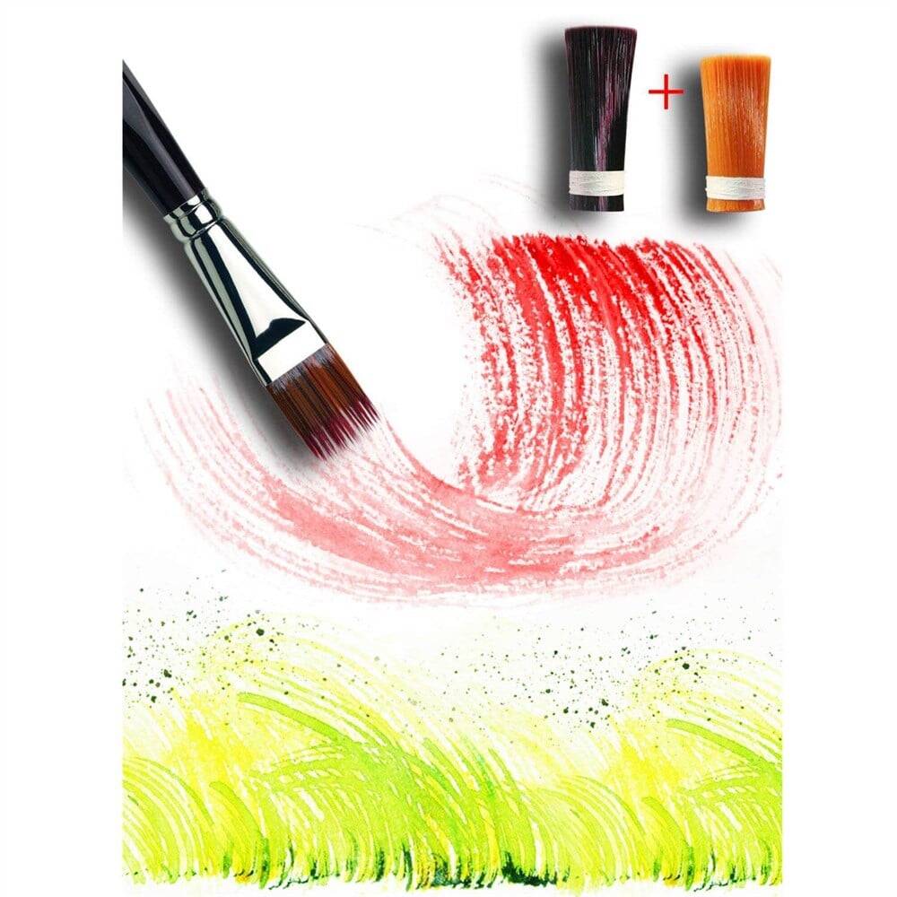 Da Vinci Vario Tip Sentetik Düz Uçlu Sulu Boya Ve Hobi Craft Fırçası Seri 1381 No:16