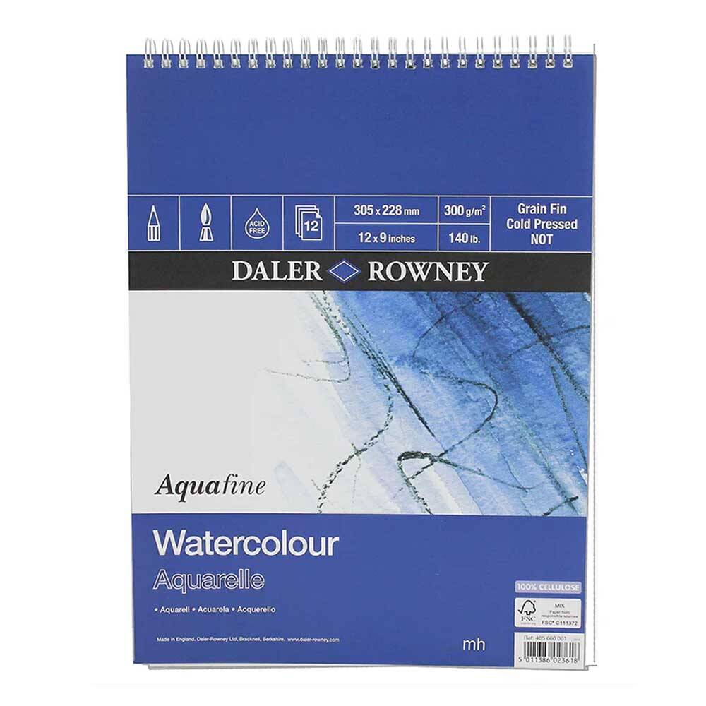 Daler Rowney Aquafıne Spıral.300Gr 30X23Cm. (12X9) 12Sht.