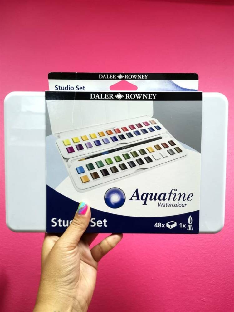 Daler Rowney AquaFine Suluboya Seyahat Seti 48li