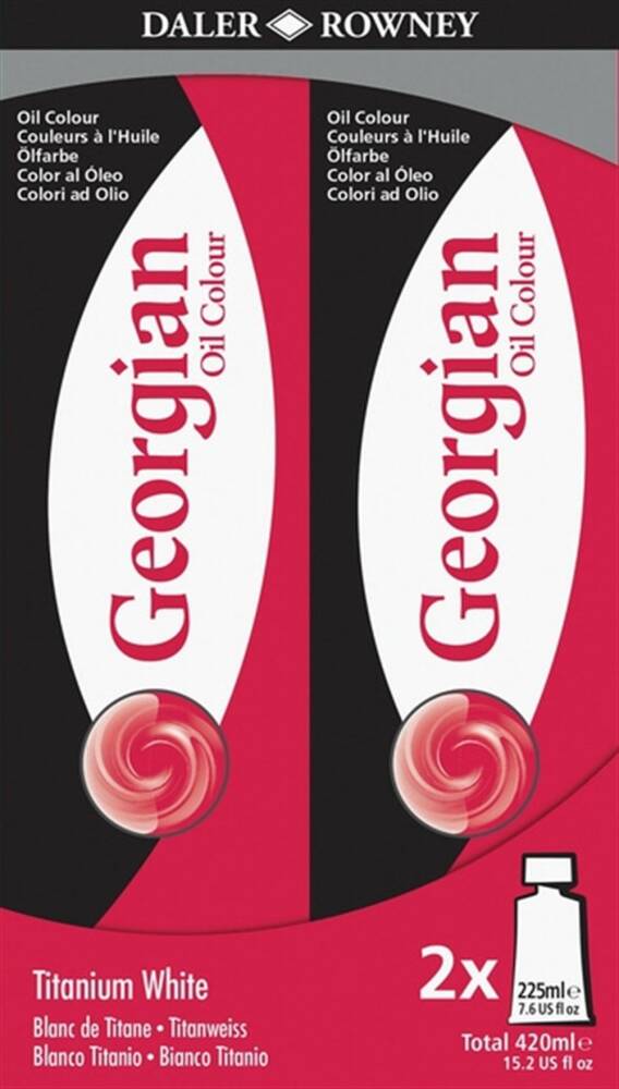 Daler Rowney Georgian Yağlı Boya 225 ml 009 Titanium White X 2