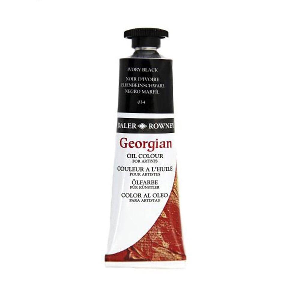 Daler Rowney Georgian Yağlı Boya 225 ml 034 Ivory Black