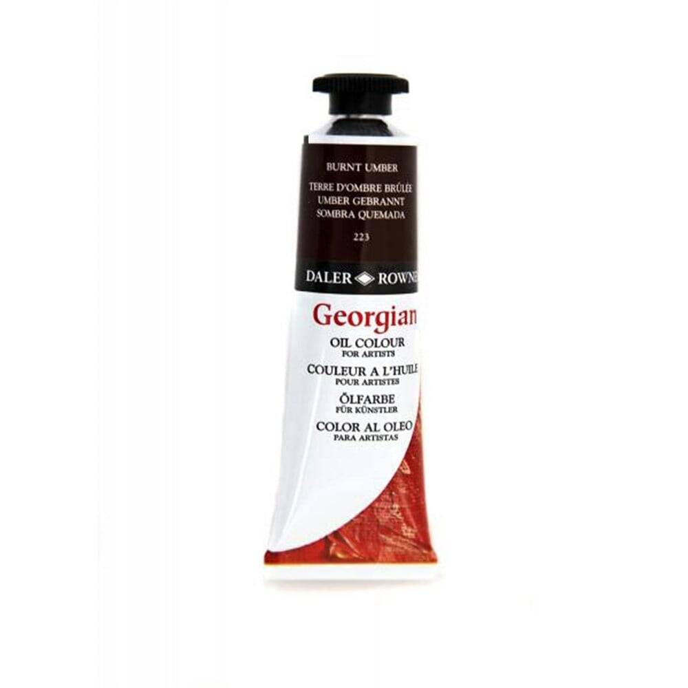 Daler Rowney Georgian Yağlı Boya 225 ml 223 Burnt Umber