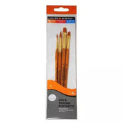 Daler Rowney Gold Taklon Synthetic 4'lü Fırça Seti
