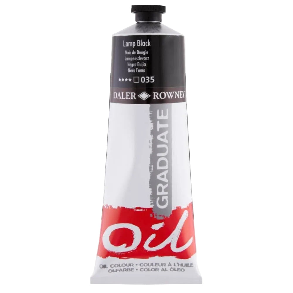 Daler Rowney Graduate Yağlı Boya 200 ml 035 Lamp Black