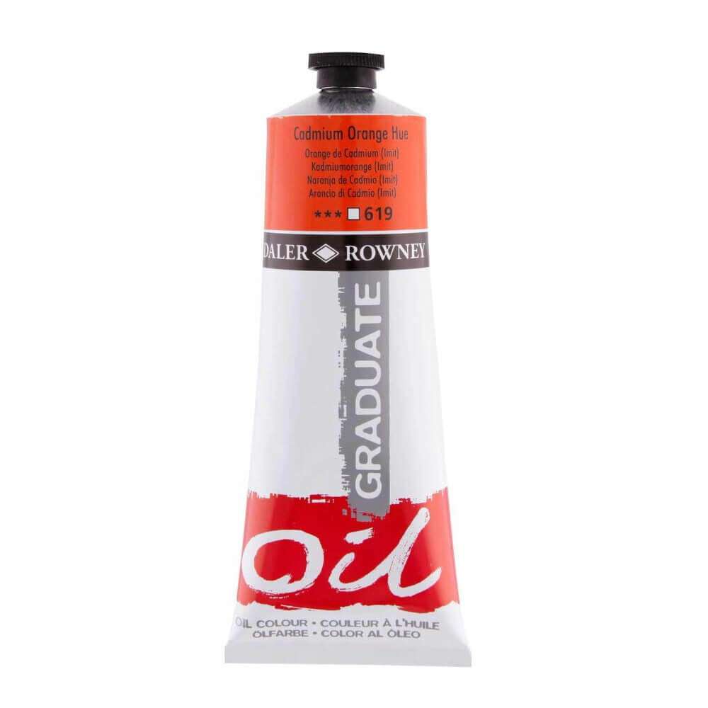 Daler Rowney Graduate Yağlı Boya 200ml 619 Cadmium Orange Hue