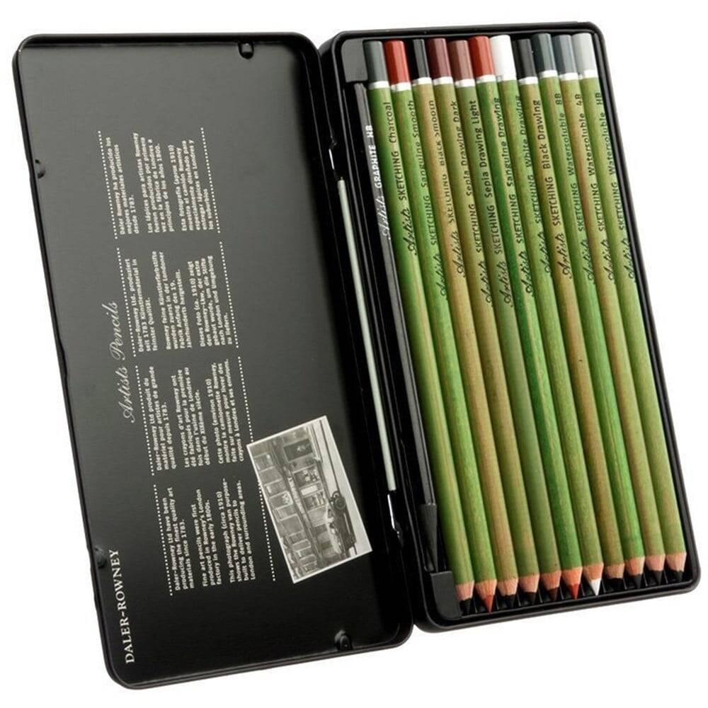 Daler Rowney Sketch Pncl-12 Tın(Teneke Kutu)