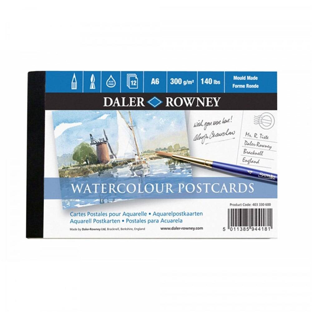Daler Rowney Suluboya Poscard 300 gr A6 12 Yaprak