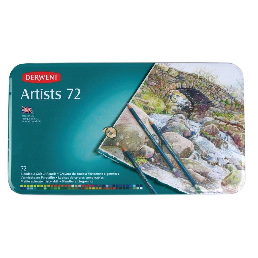 Derwent Artists Colour Pencils Artist Kuru Boya Kalemi 72li Teneke Kutu