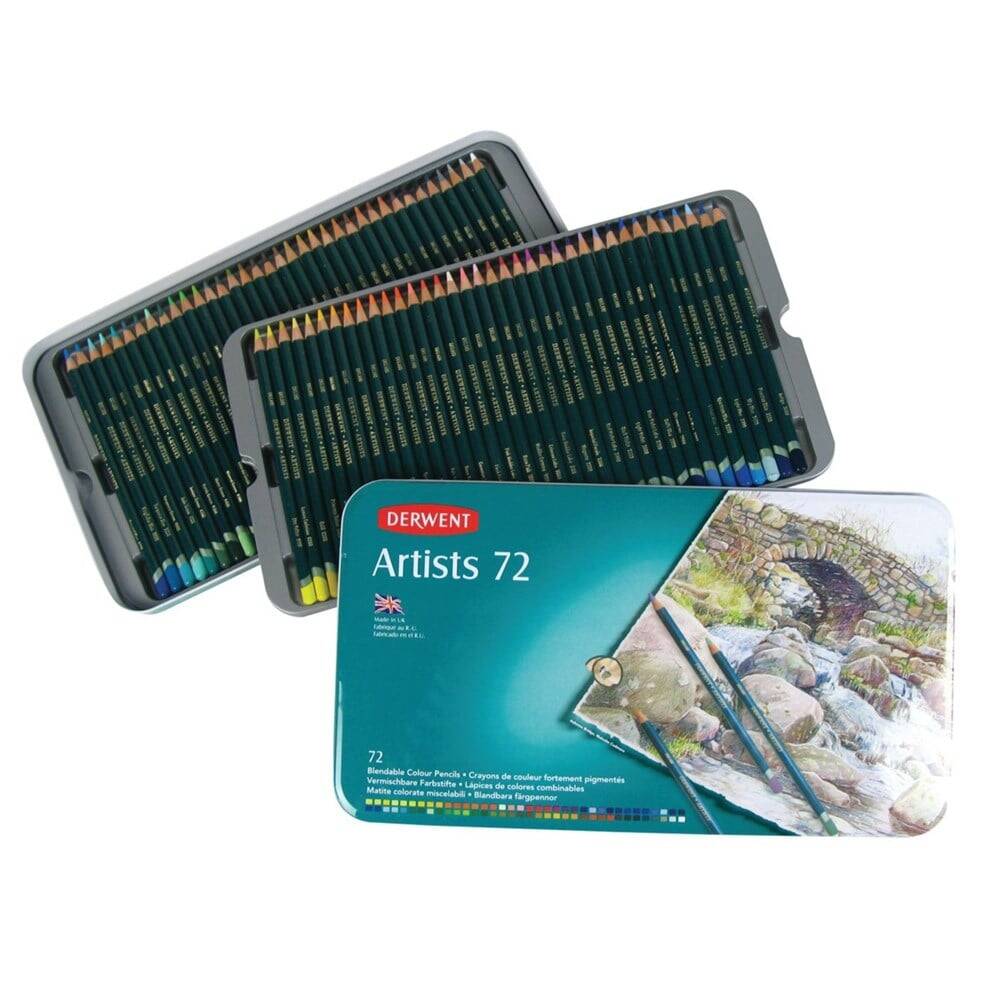 Derwent Artists Colour Pencils Artist Kuru Boya Kalemi 72li Teneke Kutu