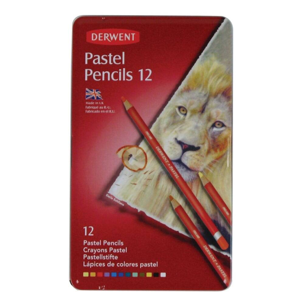 Derwent Pastel Pencil Pastel Kalem 12li Teneke Kutu