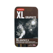 Derwent Xl Graphite Block Kalın Grafit Füzen 6lı Teneke Kutu