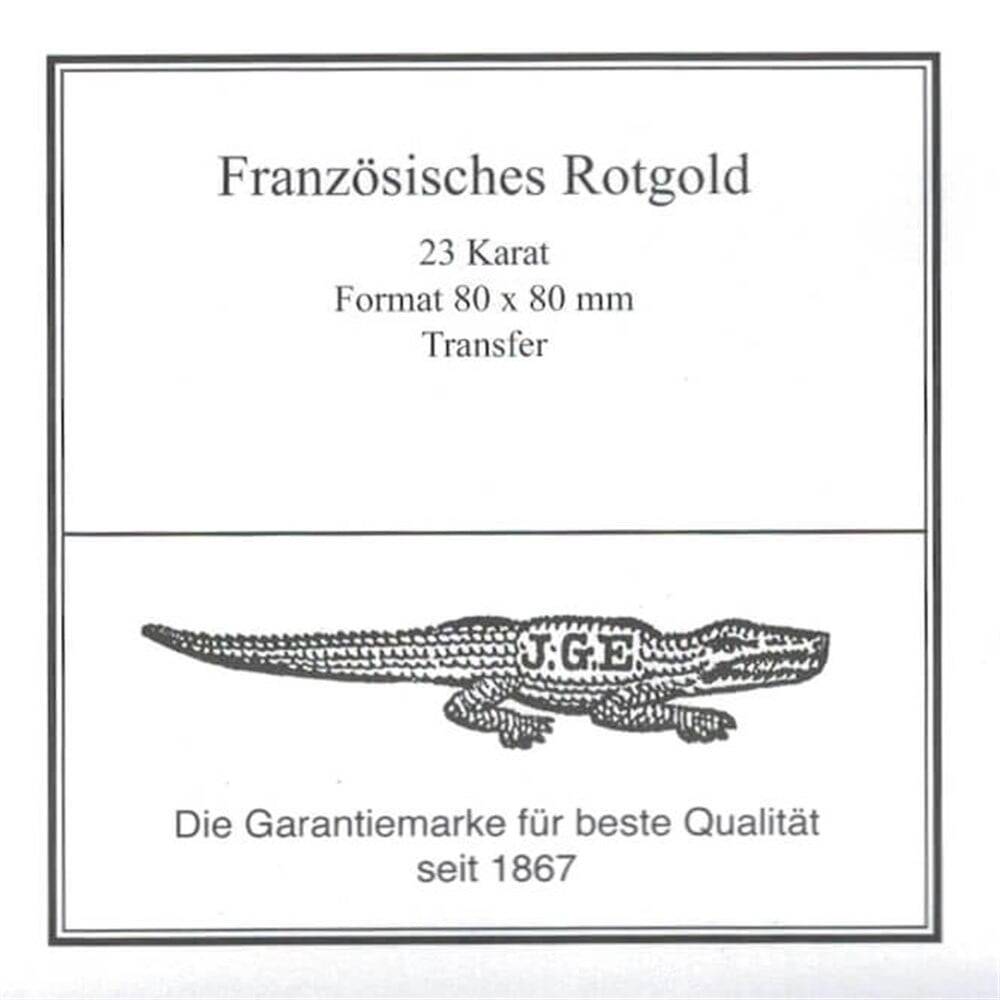Eytzinger French Red Gold 23 Karat Kırmızı Transfer Defter Altın