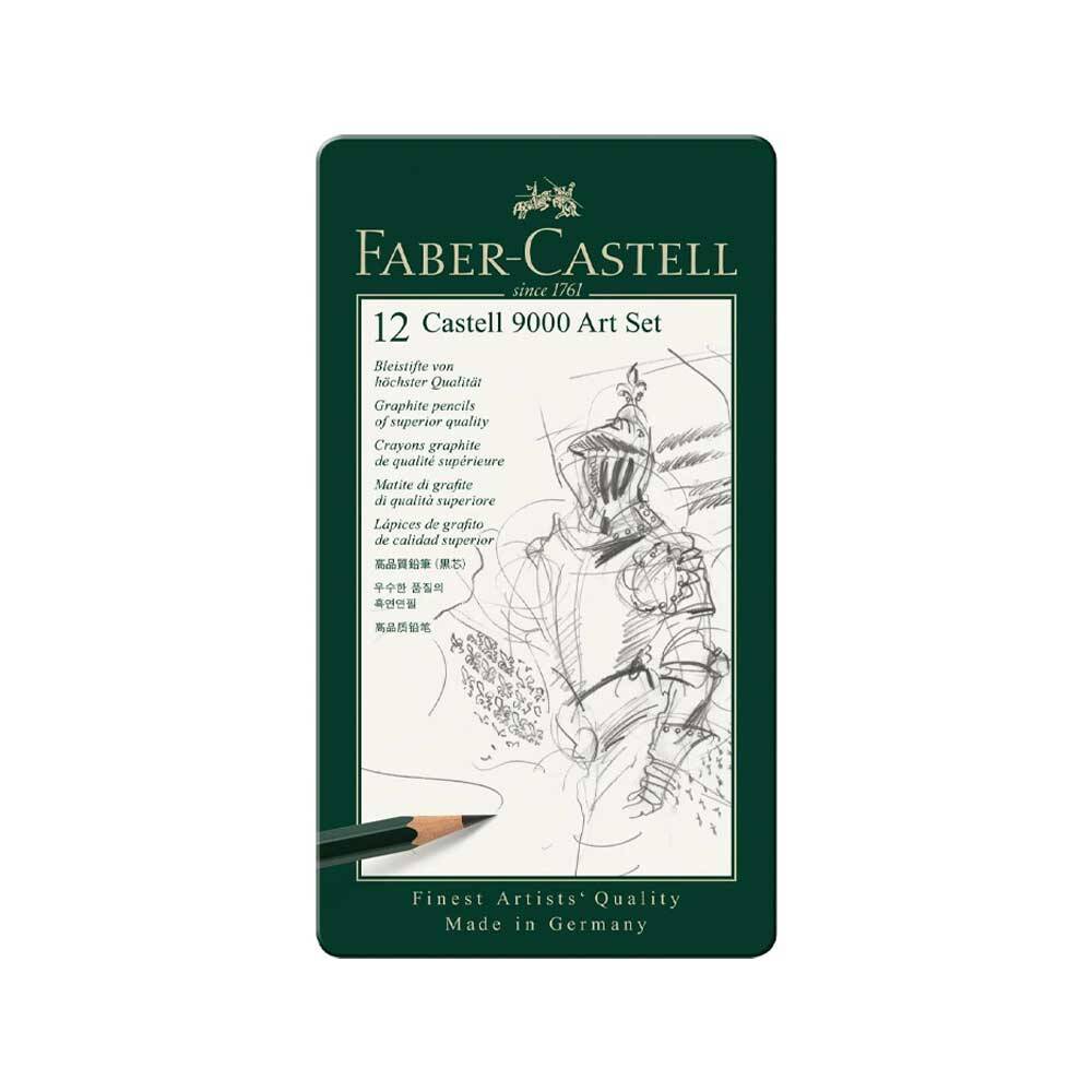 Faber Castell 9000 Dereceli Kalem Seti 12li (8B-2H)