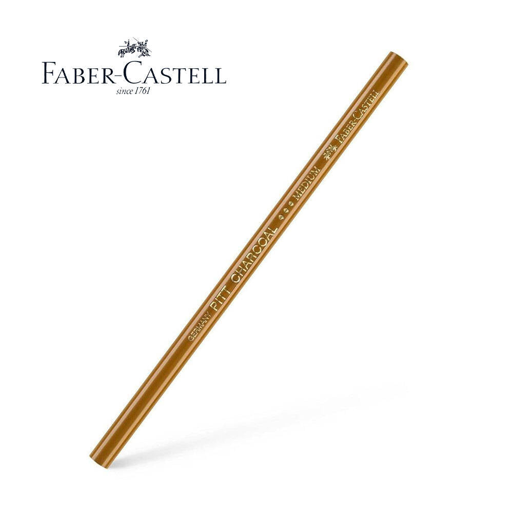 Faber Castell Pitt Monochrome İşlenmiş Füzen Kömür Kalem Orta Sert