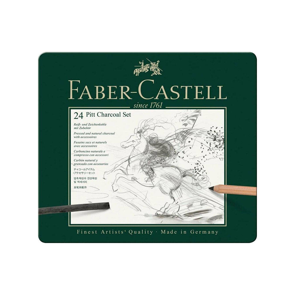 Faber Castell Pitt Monochrome İşlenmiş Kömür Seti