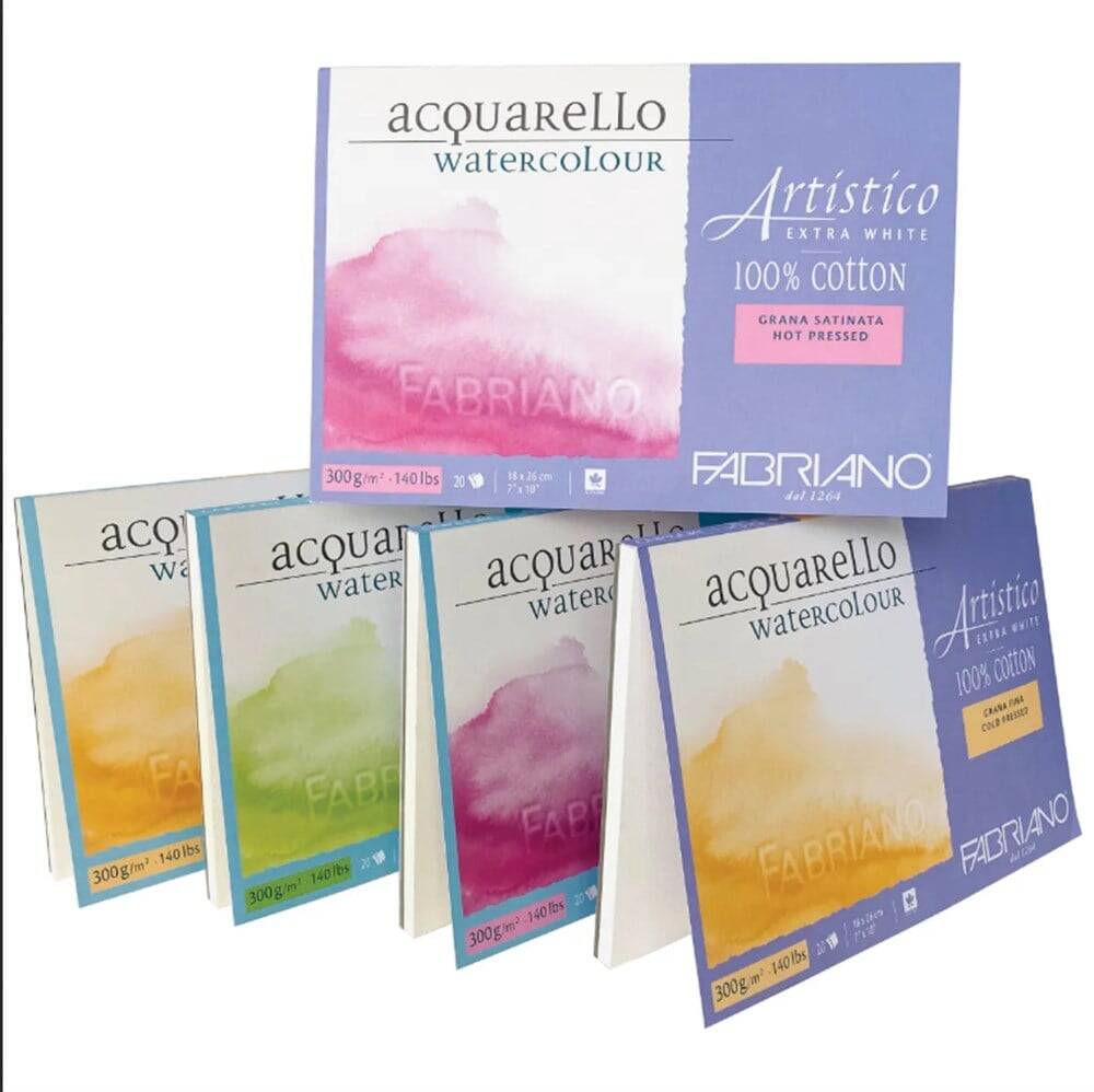 Fabriano Artistico Suluboya Defteri Extra White Grana Grossa Rough 300gr, 31x41 cm 20 Sayfa