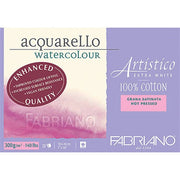 Fabriano Artistico Suluboya Defteri Extra White Grana Satinata H.Pressed 300gr, 31x41 cm 20 Sayfa