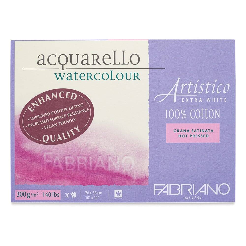 Fabriano Artistico Suluboya Defteri Traditional White Grana Fina C.Pressed 300gr, 31x41 cm 20 Sayfa