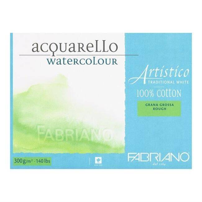 Fabriano Artistico Suluboya Defteri Traditional White Grana Grossa Rough 300gr, 26x36 cm 20 Sayfa