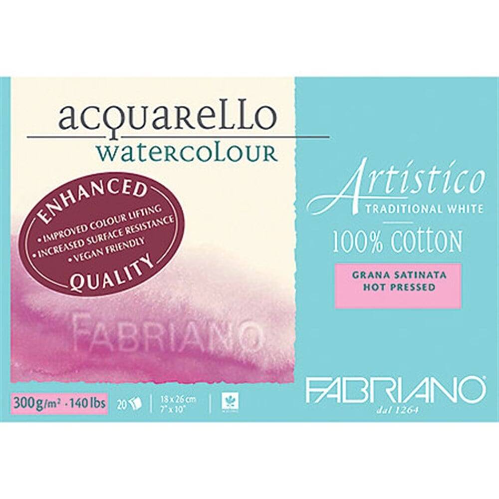 Fabriano Artistico Suluboya Defteri Traditional White Grana Grossa Rough 300gr, 31x41 cm 20 Sayfa