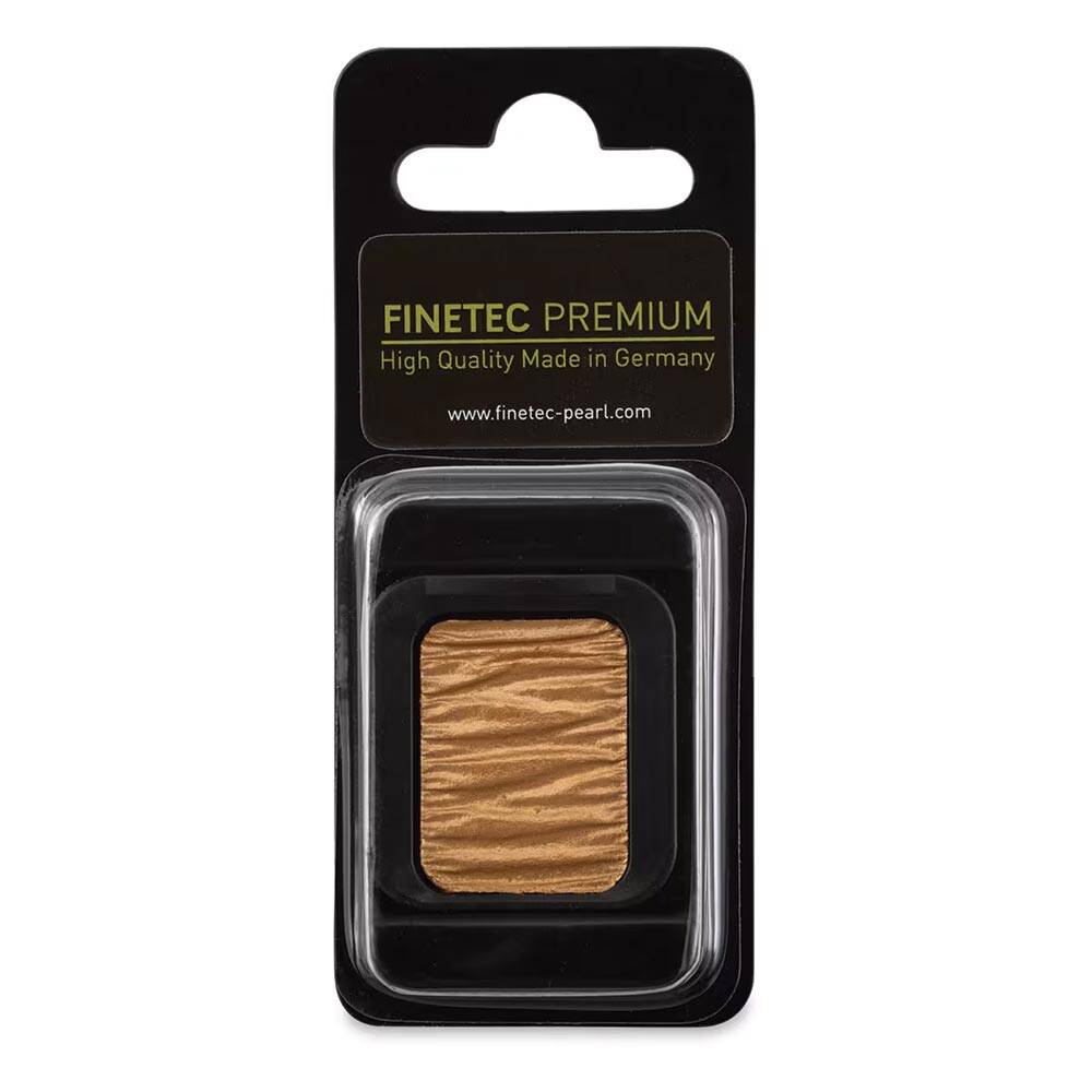 Finetec Premium Yaldız Sulu Boya Tekli Pale Gold 7204