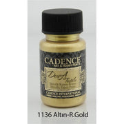 Cadence Dora Metalik Kumaş Boyası 1136 Altın / Gold