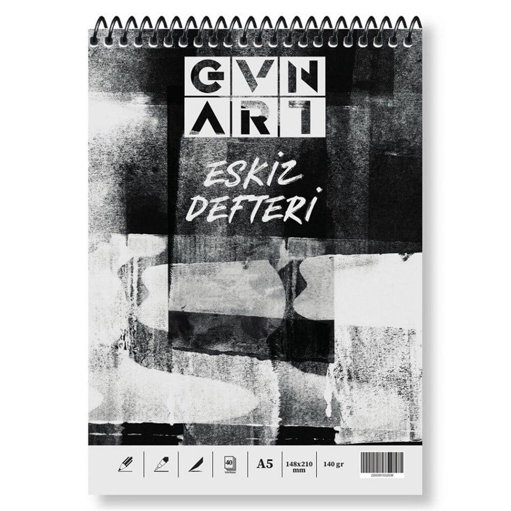 Güven Art Üstten Spiralli Ivory Eskiz Defteri 140gr A5 40 yp