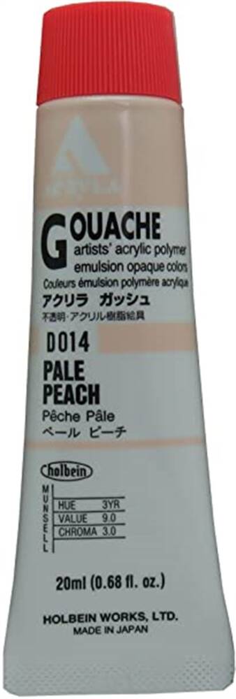 Holbein Akrilik Guaj Boya 20 ml D014 Pale Peach