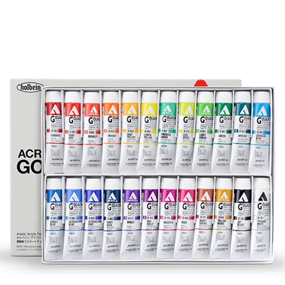 Holbein Akrilik Guaj Boya Set 36 Renk
