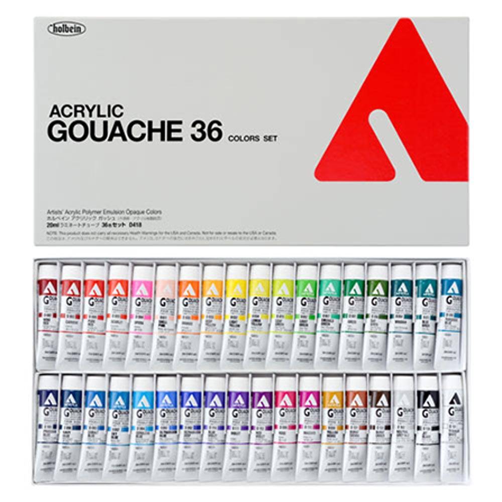 Holbein Akrilik Guaj Boya Set 24 Renk