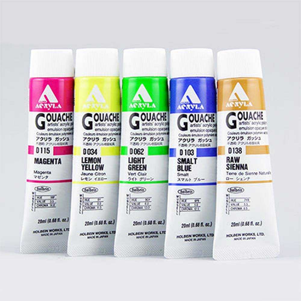 Holbein Akrilik Guaj Boya Set 24 Renk